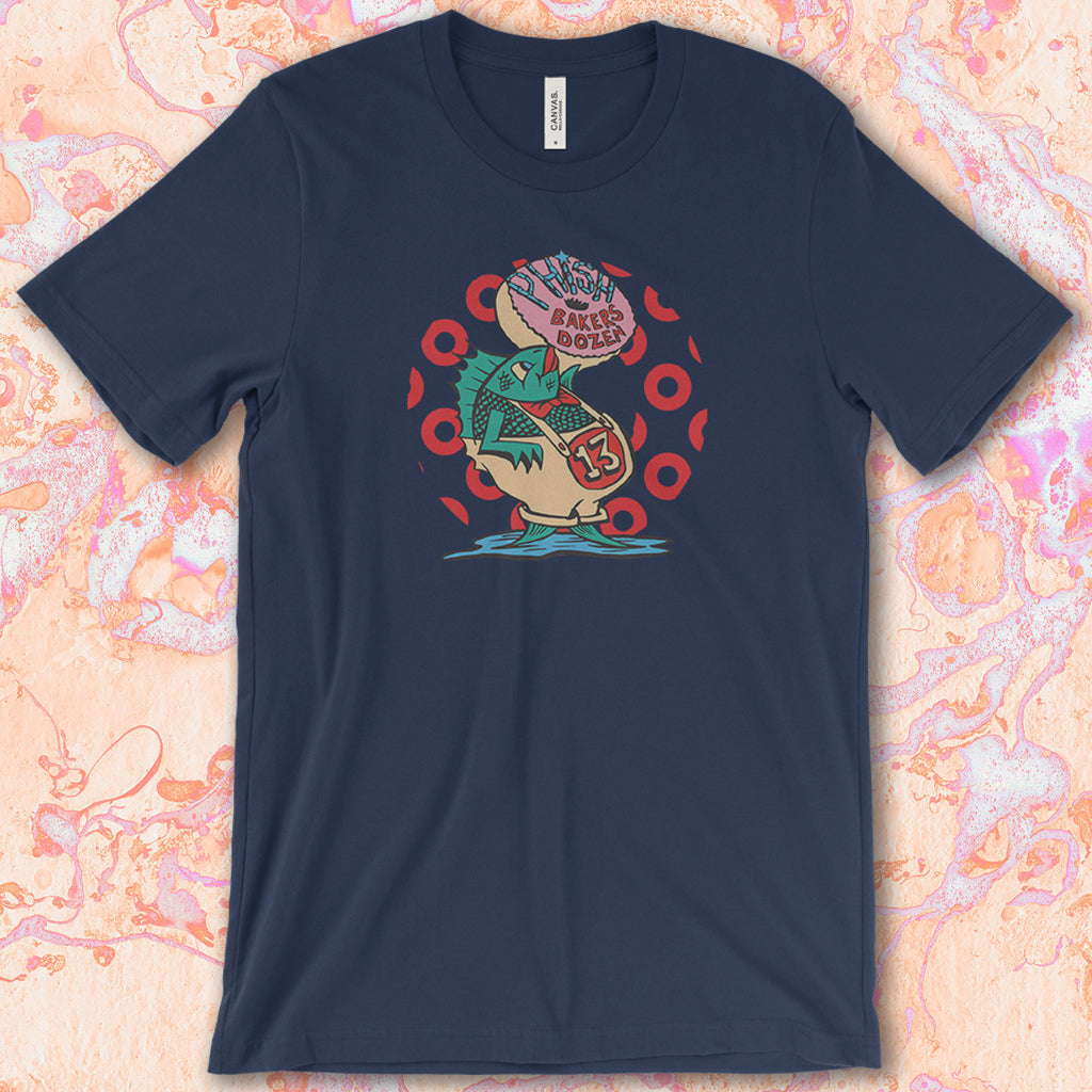 Phish Inspired Baker's Dozen Printed on Next Level Raglan and Unisex Bella + Canvas Crew Tees