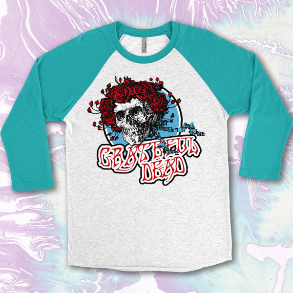 Grateful Dead Inspired Bertha Printed on Next Level Raglan Tees and Unisex Bella + Canvas Crews