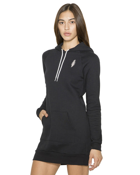 Embroidered GD Bolt on American Apparel Hooded Dress