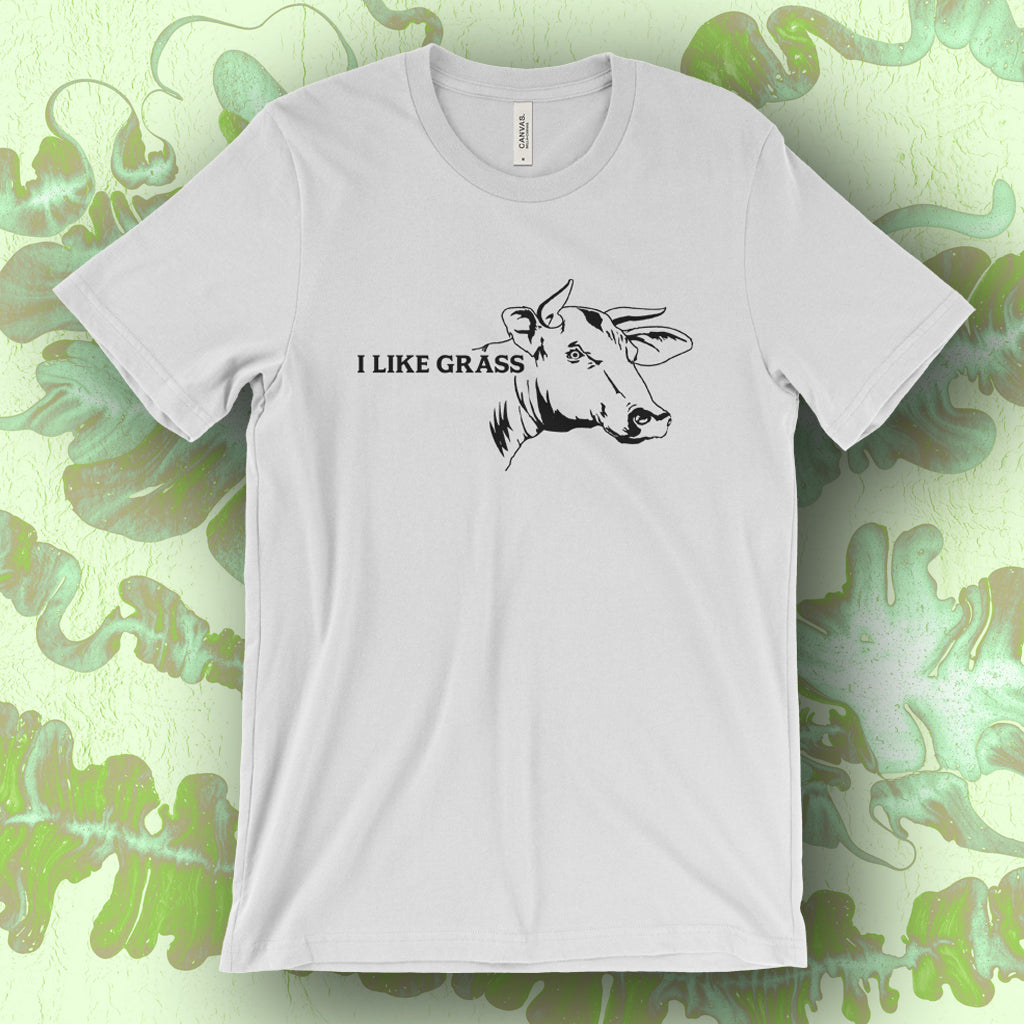 I Like Grass Screen Printed T-Shirt