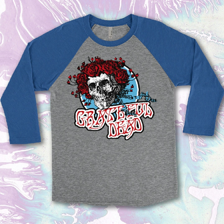 Grateful Dead Inspired Bertha Printed on Next Level Raglan Tees and Unisex Bella + Canvas Crews