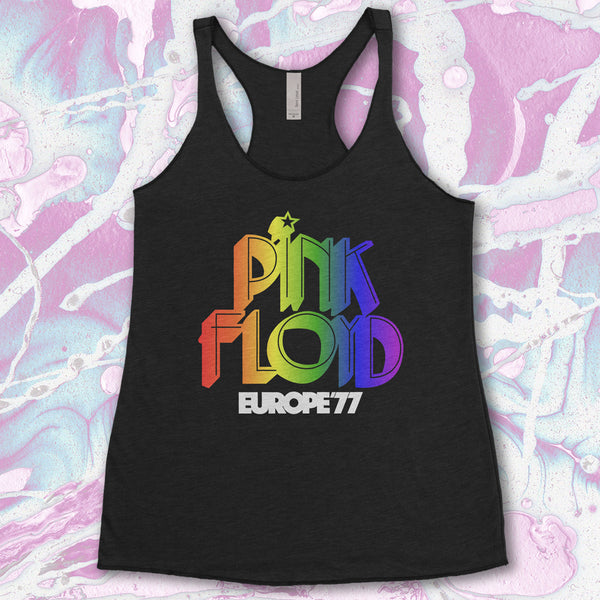 Pink Floyd Inspired Europe 77 Ladies Next Level Tank