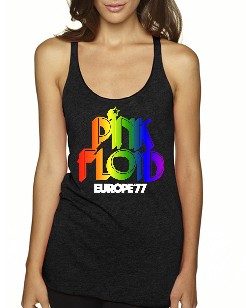 Pink Floyd Inspired Europe 77 Ladies Next Level Tank