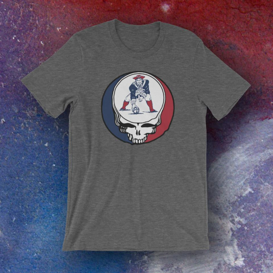 Grateful Dead Inspired New England Patriots Steal Your Face T-Shirt