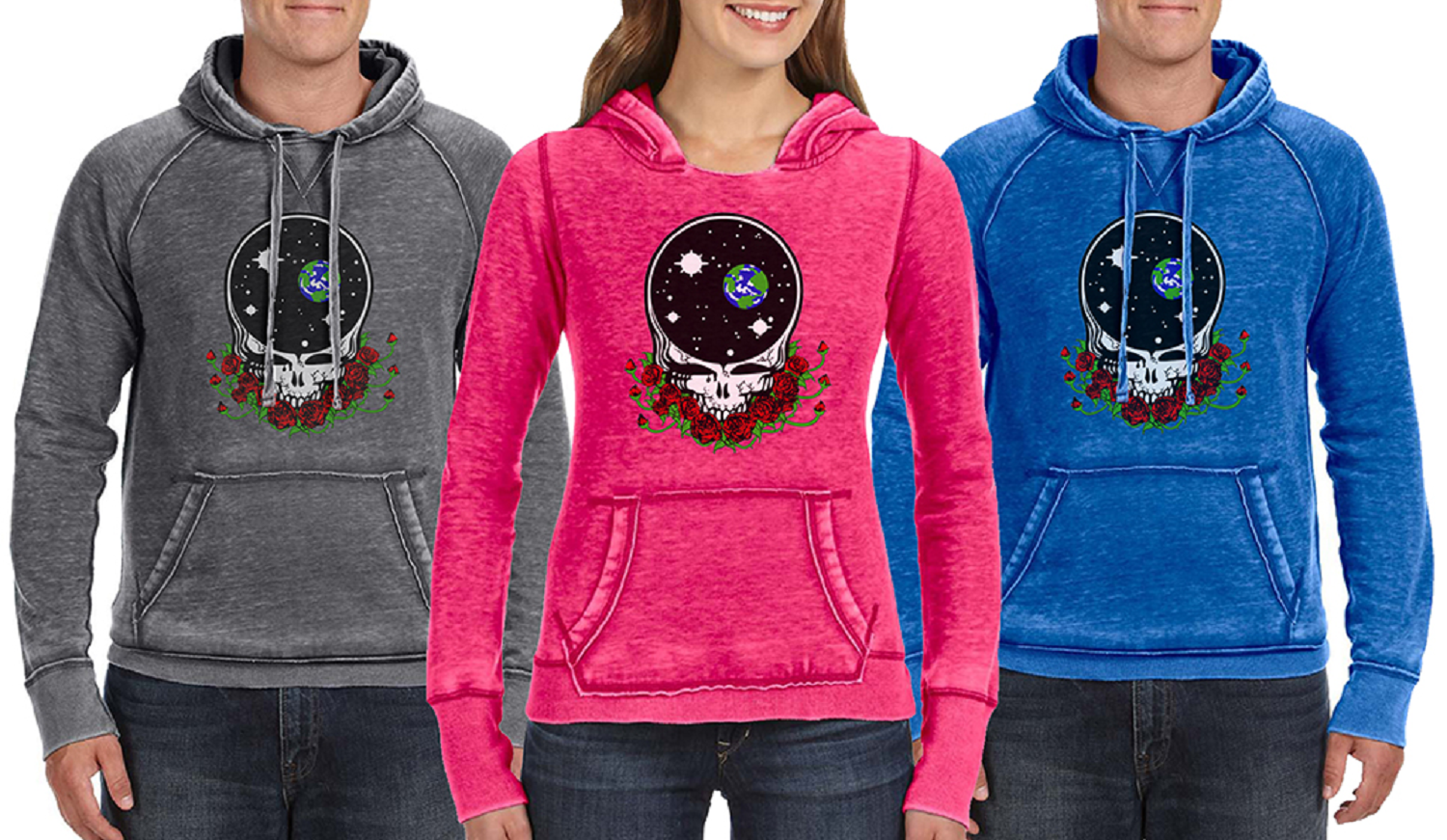 LIMITED QUANTITIES! Grateful Dead Space Your Face ACID WASH Hoodies